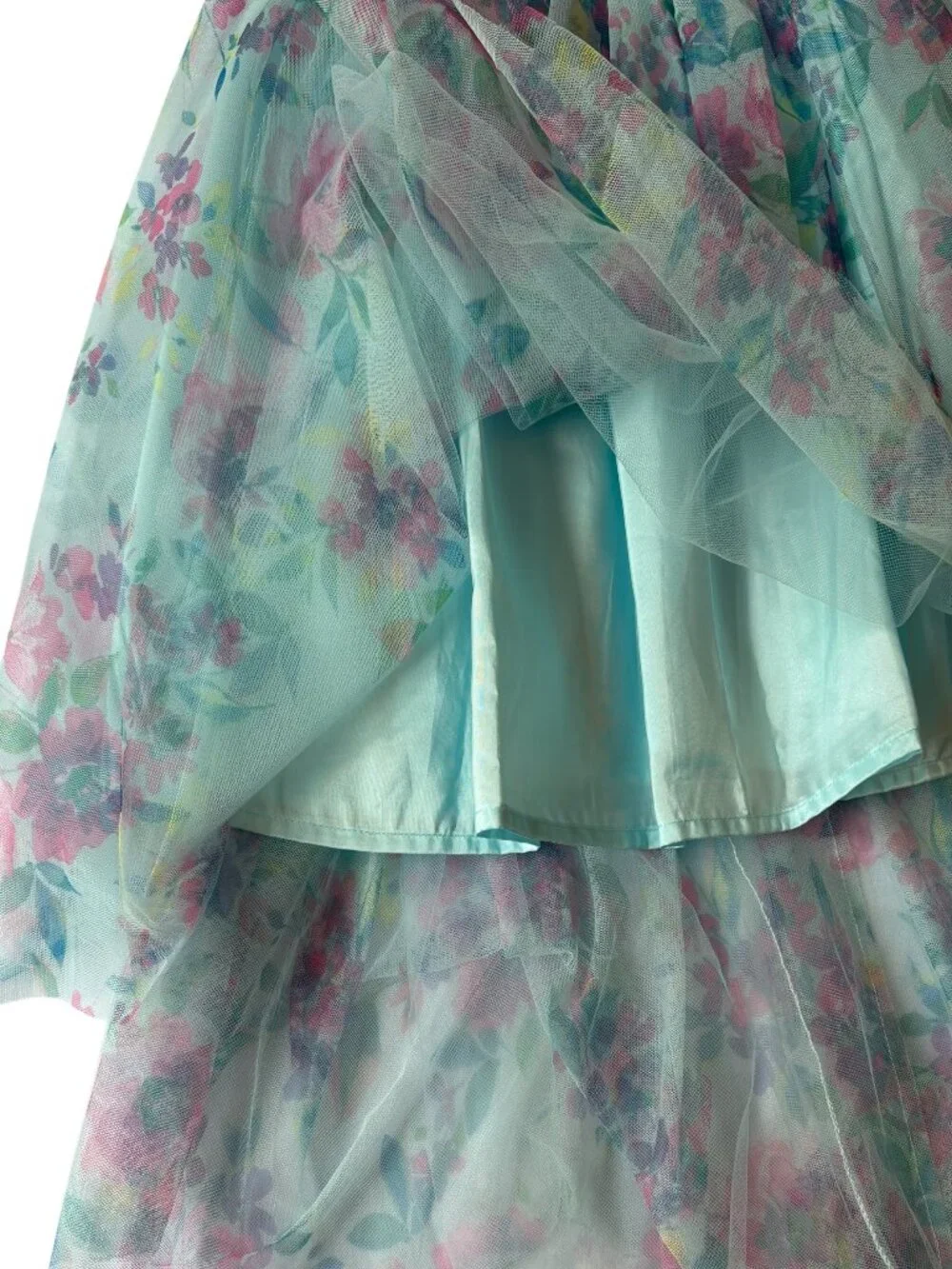 Girls Floral Zunie Dress Size XS